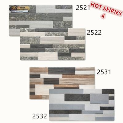 China Rustic Tiles 200x400mm Ceramic New Design 3d External Wall Tile From China for sale