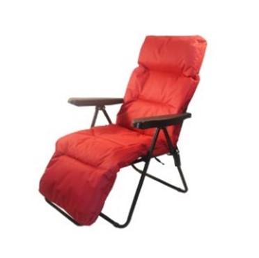 China Luxury Adjustable Leisure Lounge Chair With Padded Armrest With Foam Folding Camping Chair for sale