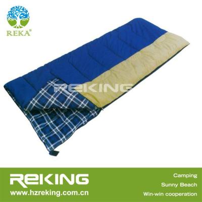 中国 100% Cotton Flannel Envelope Sleeping Bag 190x80cm 販売のため