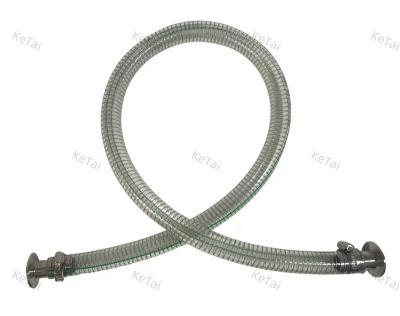 China Machine Accessories High Quality Expanded Corrugated Pressure PVC Metal Wire Flexible Hose for sale