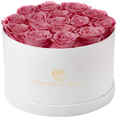 China Recycled Materials Round Shape Matte Finished Sturdy Cardboard Flower Box For Wholesale for sale