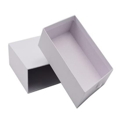 China Handmade White Rigid Drawer Cardboard Matte Lamination Slip Box for sale