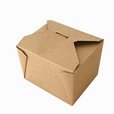 China Natural Handmade Folding Take Out Food Box Meal Containers For Food Take Out Boxes Ideal Leak And Grease for sale