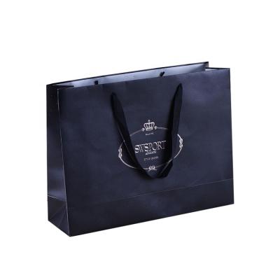 China Recyclable Custom Printed Promotional Company Shopping Paper Bags With Logo for sale