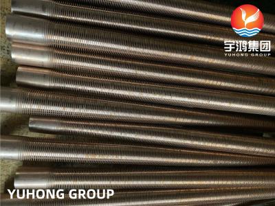 China ASTM B111 UNS C70600 O61 Copper Nickel Alloy Low Finned Tube For Heat Exchangers for sale