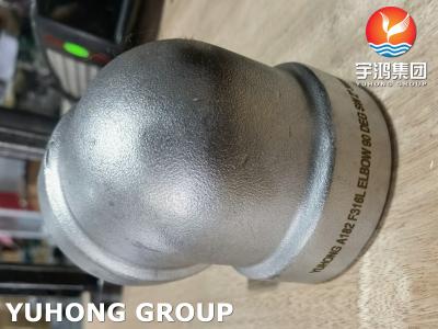 China ASTM A182 F316L Threaded Forged Stainless Steel Elbow Pipe Fitting for sale