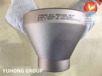 China ECC van ASTM B466 C70600 Reductiemiddelensch80 B16.9 6*3 Duim voor Staalpijp. Te koop