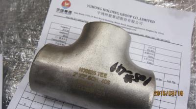 China Kolben-Schweißungs-Installationen ANSI B16.9, durchringende Inspektion T-Stück ASTM B366 Inconel 625 zu verkaufen