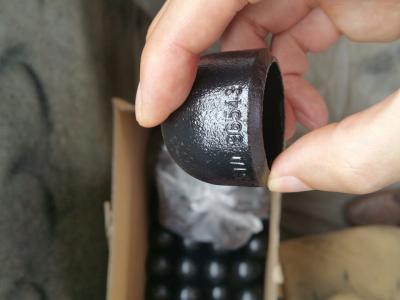 China Butt Weld Fitting , ASTM A234 WPB ,CAP , BW B16.9 , SCH STD , SCH40, SCH80 Black Painting for sale