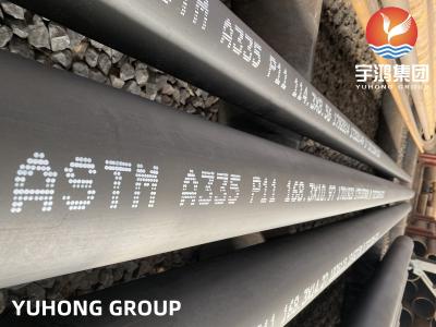 Cina I tubi senza saldatura dell'acciaio legato, ASTM A335 P11, P22, P5, P9, pittura del nero di ASTM A335 P91, hanno smussato in vendita