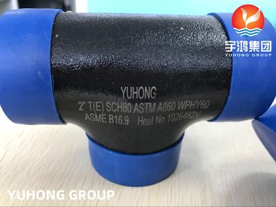 China ASTM A860 WPHY 60 T-Stück Öl-Gasrohrleitung der Kohlenstoffstahl-Fittings-B16.9 zu verkaufen