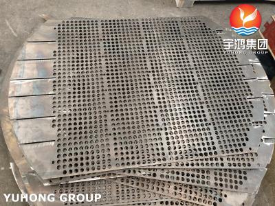 China ASTM A266 Gr.2 Carbon Steel Forged Support Plate / Baffle Plate For Heat Exchanger for sale