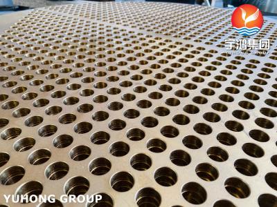 China ASME SB171 UNS C71500 Copper Nickel Alloy Tubesheet Forged Heat Exchanger Plate for sale