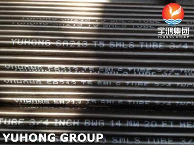 Cina Tubo ad alta pressione Heater Superheater Tube dello scambiatore di calore del tubo senza saldatura dell'acciaio legato della metropolitana di caldaia ASTM A213 ASME SA213 T5 in vendita