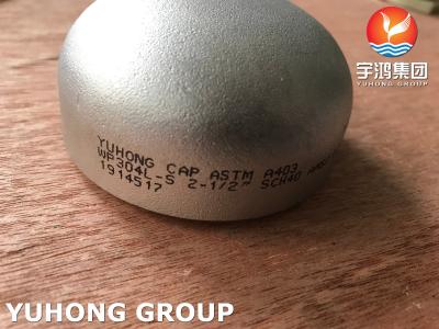 China ASTM A403 / ASME SA403 / EN10253-4 WP304L 1.4307 Cap Stainless Steel Butt Weld Fitting for sale