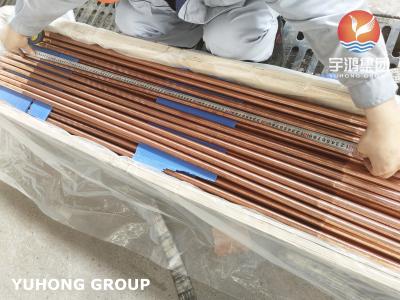 China C12200 Integral Low Fined Tube Kupferlegierung Fin Tube für Verdampfer zu verkaufen