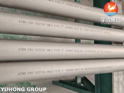 China Duplex 2507 Seamless Pipe , ASTM A790 S32750 Super Duplex Stainless Steel Pipe for sale