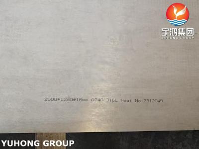 China ASTM A240 SS316L 1.4404 S31603 Stainless Steel Plate For Oil And Gas en venta