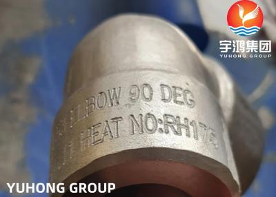 China STAHLELLBOGEN 90DEG 1/2“ 3000# NPT B16.11 DER SUPERduplex-GESCHMIEDETER INSTALLATIONS-ASTM A182 F53 zu verkaufen