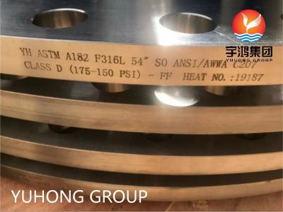 China KLASSE D SOFF ANSI/AWWA C207 Flansch-Stahl flanscht ASME ASTM BS 175-150 P/in, 86PSI zu verkaufen