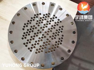 China STAINLESS STEEL TUBESHEET PLATE MADE ASTM A240 SS316L CUSTOMIZED for sale