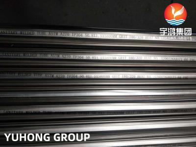 Chine LA POUSSIÈRE ABRASIVE SOUDÉE SANITAIRE DE TUBE D'ACIER INOXYDABLE D'ASTM A270/270M TP304 A POLI à vendre