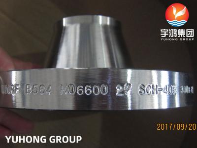 China ASTM B564 Inconel 600 / UNS N06600 Nickel Alloy Steel Forged Welding Neck Flange for sale