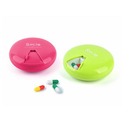 China High Quality Plastic Pill Box 7 Day Round Tray Medicine Vitamins Container for sale