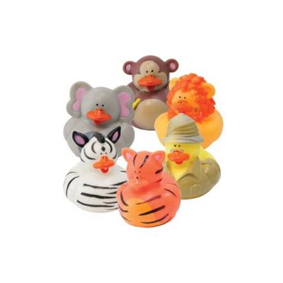 China Safari Animal Rubber Ducks Rubber Toy for sale