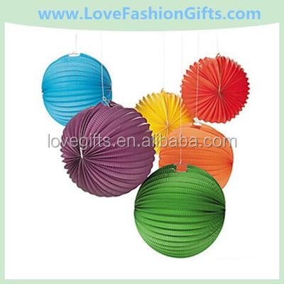 China Solid Color Balloon Paper Lanterns for sale