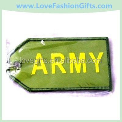 China Embroidered ARMY AIRLINES MILITARY CABIN embroidered LUGGAGE BAG TAG for sale