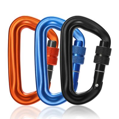 China JRSGS Small Safety JRSGS Security Breakaway Snap Hook Outdoor Clip Logo Light Weight Custom Screw Mount Aluminum Alloy Carabiner S7802B for sale