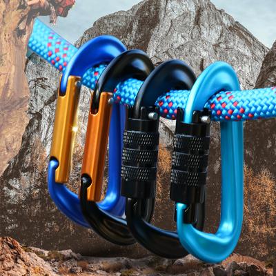 China JRSGS Lightweight Wholesale Custom Camping Hiking Small Snap Safety Hook Outdoor Staple Logo Key Chain Locking Aluminum Alloy Carabiner S7802 for sale