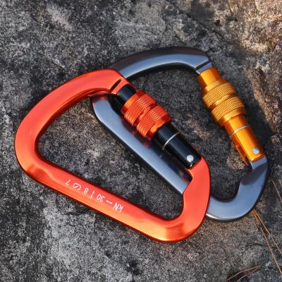 China JRSGS Whosale Lightweight High Strength Aluminum Snap Hook Security Climbing Locking Carabiner Clip For Outdoor Customized Logo / Color S7112B for sale