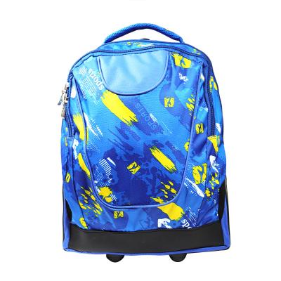 China Casual Durable Student Trolley Wheeled Backpacks Kids Trolley Backpack for sale