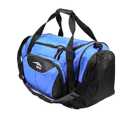 China New Style Polyester Black / Blue Full Air Travel Bag Custom Logo for sale