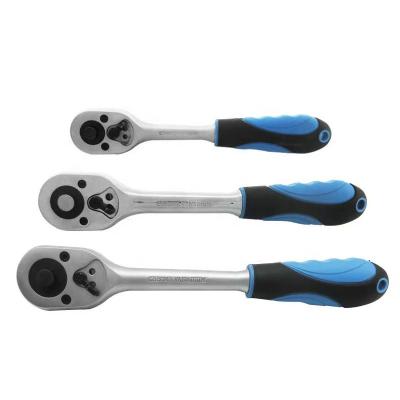 China Repair 1/4 3/8 1/2 Inch 45-Tooth CR-V Quality Ratchet Wrench Quick Release Ratchet Height Wrench for sale