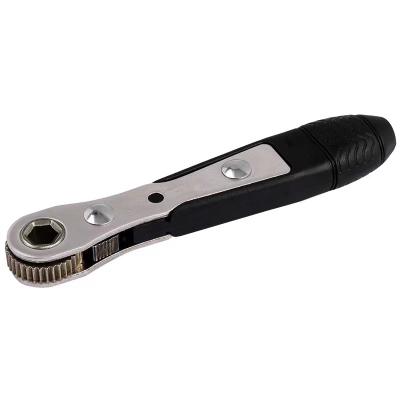 China Mini Rapid Ratchet Socket Wrench Tool 36T Adjustable Dual Ended Ratchet Wrench Repair Quick Tool for sale