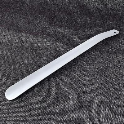 China White Eco-friendly 42cm And 16 Inch Shoe Horn Metal Shoe Horn With Liner for sale