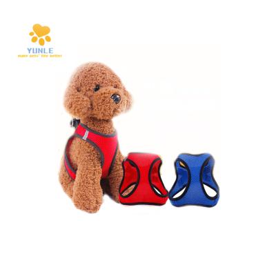 China Polyester Safety Vest Comfortable Protective Breathable Detachable Strap Active Dog Chest Harness Dog Chest Harness for sale