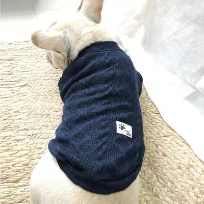 China Sustainable Wholesale Dog Outfits Knitted Pet Clothes Sweaters for sale