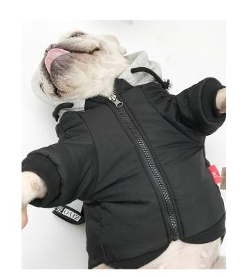 China Viable Custom Puppy Plain Winter Sweatshirt Warm Pet Outfits Dog Fleece Clothes Hoodies Coat for sale