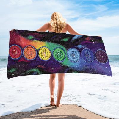 China Factory 150*75cm Custom Microfiber Waffle Waffle Beach Towel Sand Free Swimming Beach for sale