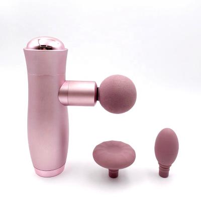 China Portable Electric Deep Small Mini Low Noise Massage Gun Sale Fashion Hot Vibration Maker Tissue Massage And Muscle Relaxation Contract Super Battery Life for sale