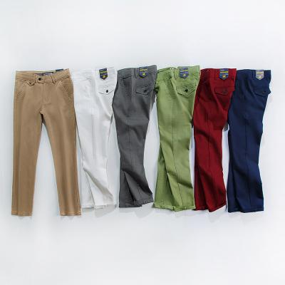 China Color Fade Proof New Trending Customize Kids Pants Chino Cotton Pants Long Pants Boy Emptied for sale