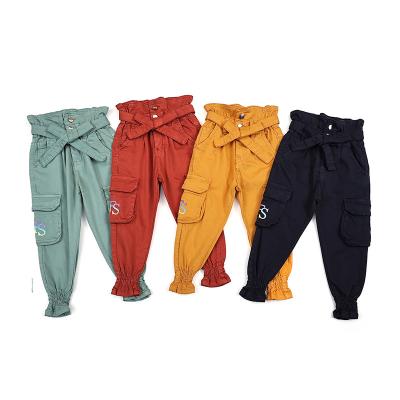 China 2022 Fade Proof New Design Autumn Baby Boutique Color Pants For Children Girl Casual Trousers 4t Kids Joggers Trousers for sale