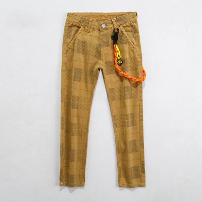 China New Style Anti-wrinkle Trousers For Spring/Autumn Plaid Printed Trousers Goof Dyed Spandex/Cotton Accessories Men's Trousers for sale