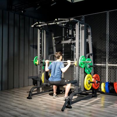 China Commercial Gym Squat Rack Trainer Machine Use JMY Smith Multifunctional Squat Rack For Home Commercial Use for sale