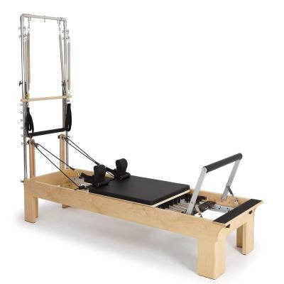 China Multifunctional Bodybuidling Half Tower Reformer Pilates Equipment With Maple Oak Aluminum Materials for sale