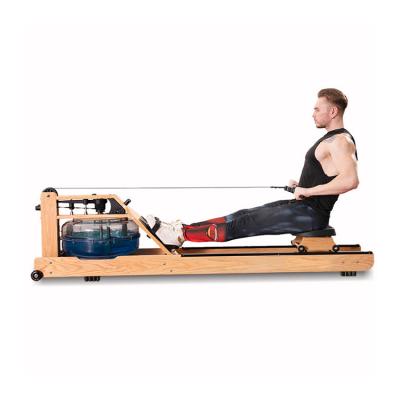 China Foldable Home Indoor Gym Equipment Vertical Chest Rowing Machine Wooden Price Water Resistance Row Machine for sale